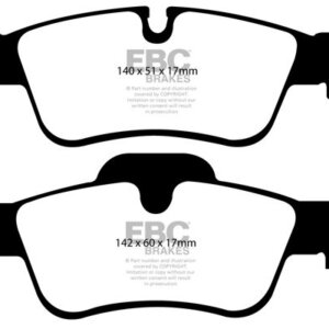 EBC Yellowstuff zadnje zavorne ploščice za Mercedes-Benz GL, Mercedes-Benz M-Class