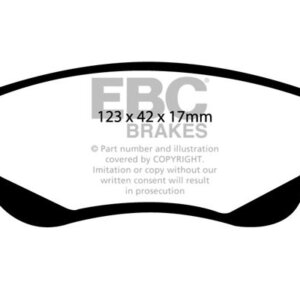 EBC Yellowstuff sprednje zavorne ploščice za Peugeot 107, Peugeot 108