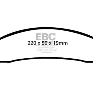 EBC Yellowstuff sprednje zavorne ploščice za Dodge RAM 2500, Dodge RAM