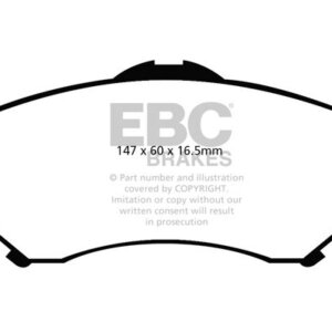 EBC Yellowstuff sprednje zavorne ploščice za Jeep Cherokee, Jeep Wrangler