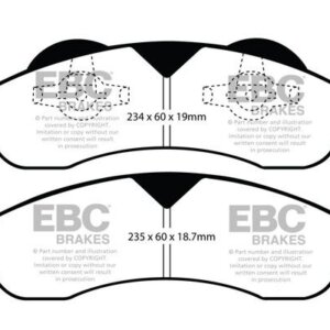 EBC Yellowstuff sprednje zavorne ploščice za Ford Expedition, Lincoln Navigator