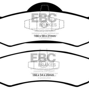 EBC Yellowstuff zadnje zavorne ploščice za Ford Expedition, Lincoln Navigator