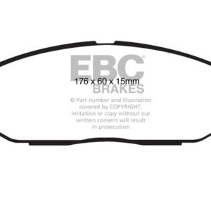 EBC Yellowstuff sprednje zavorne ploščice za Cadillac CTS, Cadillac STS