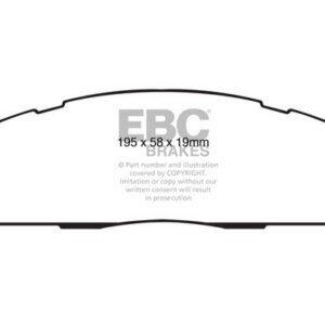 EBC Yellowstuff zadnje zavorne ploščice za RAM 2500, RAM 3500