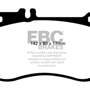 EBC Yellowstuff sprednje zavorne ploščice za Mercedes-Benz CLS, Mercedes-Benz E-Class