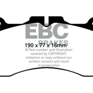 EBC Yellowstuff sprednje zavorne ploščice za Lexus GS, Lexus LS