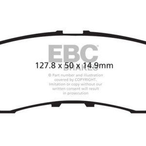 EBC Yellowstuff zadnje zavorne ploščice za Nissan Patrol, Infiniti QX80