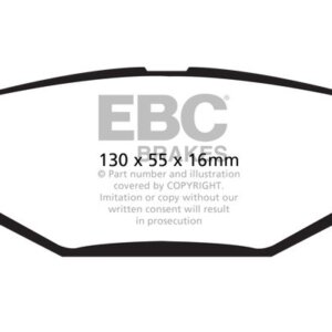EBC Yellowstuff zadnje zavorne ploščice za Chrysler Voyager