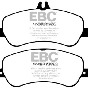 EBC Yellowstuff sprednje zavorne ploščice za Mercedes-Benz GLK-Class