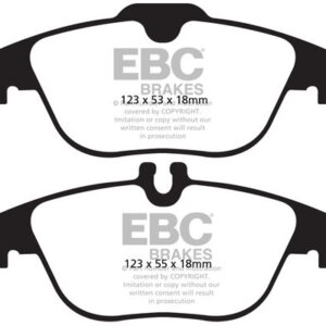 EBC Yellowstuff zadnje zavorne ploščice za Mercedes-Benz E-Class, Mercedes-Benz GLK-Class