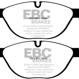 EBC Yellowstuff sprednje zavorne ploščice za BMW 5 Gran Turismo, BMW 5