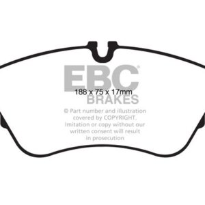 EBC Yellowstuff sprednje zavorne ploščice za Audi A7, Audi A6