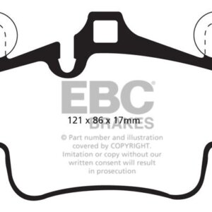EBC Yellowstuff zadnje zavorne ploščice za Porsche Boxster, Porsche 911