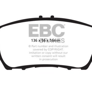EBC Yellowstuff sprednje zavorne ploščice za Honda CR-Z, Honda Insight