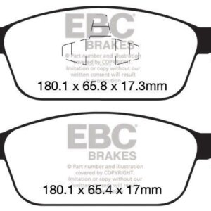 EBC Yellowstuff sprednje zavorne ploščice za Ford C-Max, Ford Focus