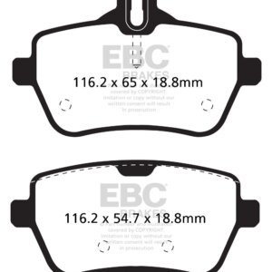 EBC Yellowstuff zadnje zavorne ploščice za Mercedes-Benz S-Class, Mercedes-Benz SL