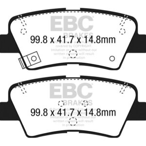 EBC Yellowstuff zadnje zavorne ploščice za Hyundai i30, Hyundai Veloster