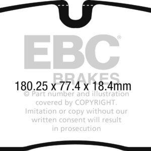 EBC Yellowstuff sprednje zavorne ploščice za Jaguar F-Pace, Land Rover Range Rover Velar