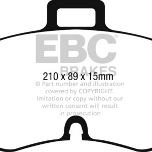EBC Yellowstuff sprednje zavorne ploščice za Audi TT