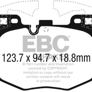 EBC Yellowstuff sprednje zavorne ploščice za Toyota Supra, BMW 2