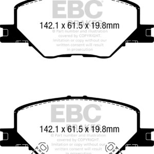 EBC Yellowstuff sprednje zavorne ploščice za Opel Insignia