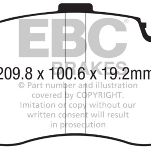 EBC Yellowstuff sprednje zavorne ploščice za BMW X5, BMW X6