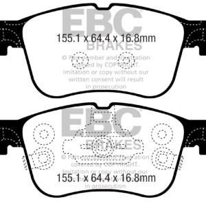 EBC Yellowstuff sprednje zavorne ploščice za Ford Focus, Ford Kuga
