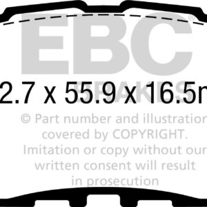 EBC Yellowstuff sprednje zavorne ploščice za Suzuki Across