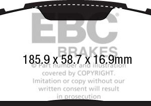 EBC Yellowstuff sprednje zavorne ploščice za Ford Mustang