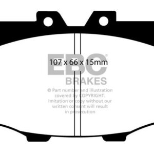 EBC Yellowstuff sprednje zavorne ploščice za Toyota Land Cruiser, Mazda 5