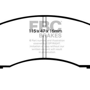 EBC Yellowstuff sprednje zavorne ploščice za Suzuki Swift, Nissan Sunny