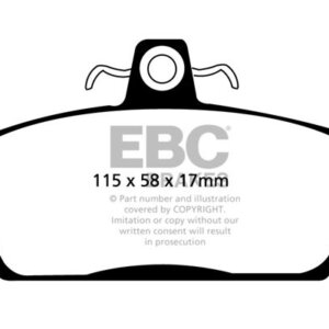 EBC Yellowstuff sprednje zavorne ploščice za Ariel Atom