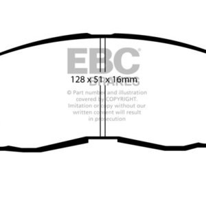 EBC Yellowstuff sprednje zavorne ploščice za Hyundai Santamo, Mitsubishi Eclipse