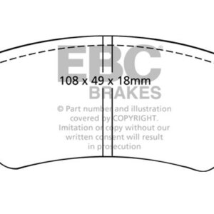 EBC Ultimax sprednje zavorne ploščice za Fiat Regata, Fiat 131