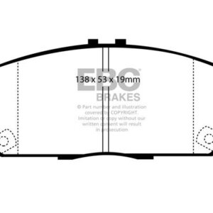 EBC Yellowstuff sprednje zavorne ploščice za Honda Accord, Honda Prelude