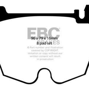 EBC Bluestuff NDX sprednje zavorne ploščice za Mercedes-Benz CLS, Mercedes-Benz E-Class