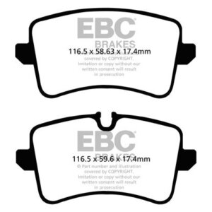 EBC Bluestuff NDX zadnje zavorne ploščice za Porsche Macan, Audi A6