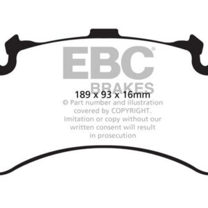EBC Bluestuff NDX sprednje zavorne ploščice za Bentley Mulsanne, Audi A6