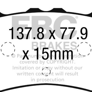 EBC Bluestuff NDX sprednje zavorne ploščice za Ford Focus