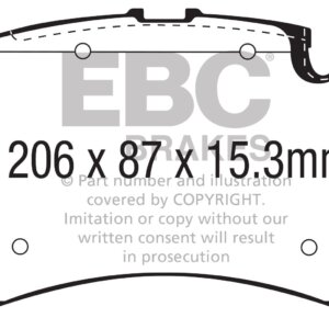 EBC Bluestuff NDX sprednje zavorne ploščice za Mercedes-Benz AMG GT, Mercedes-Benz C-Class