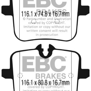 EBC Bluestuff NDX zadnje zavorne ploščice za BMW 5, BMW 8
