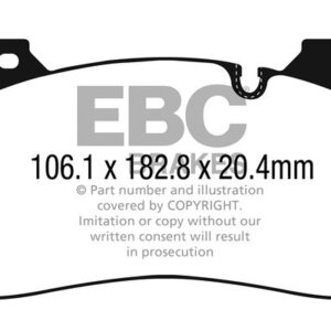 EBC Bluestuff NDX sprednje zavorne ploščice za BMW 5, BMW X6