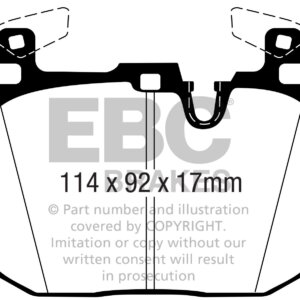 EBC Bluestuff NDX sprednje zavorne ploščice za BMW 4, BMW M2