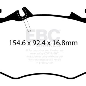 EBC Bluestuff NDX sprednje zavorne ploščice za Mercedes-Benz CLA-Class, Mercedes-Benz CLA