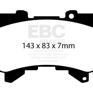 EBC Bluestuff NDX sprednje zavorne ploščice za Toyota Land Cruiser, Lexus LX