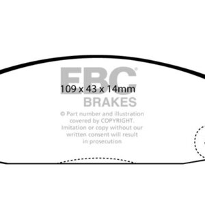 EBC Ultimax sprednje zavorne ploščice za Nissan Stanza