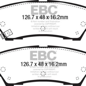 EBC Bluestuff NDX zadnje zavorne ploščice za Ford Mustang