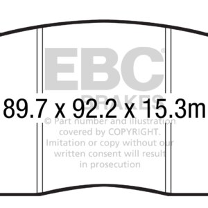 EBC Bluestuff NDX sprednje zavorne ploščice za Ford Mustang