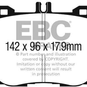 EBC Bluestuff NDX sprednje zavorne ploščice za Mercedes-Benz E-Class, Mercedes-Benz GLC-Class