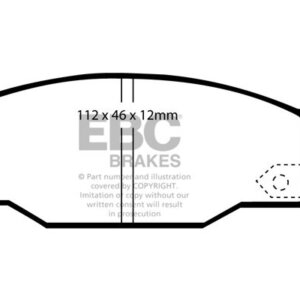 EBC Ultimax sprednje zavorne ploščice za Isuzu Gemini, Isuzu Piazza
